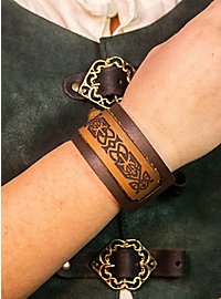 Bracelet en cuir médiéval - Olwe